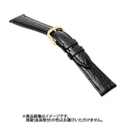 K021AP [時計バンド カーフ型押し ウェルダー 黒 18mm]