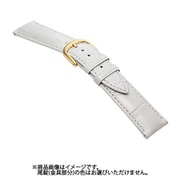 SK006W0-O [時計バンド エルセ イタリアンカーフ型押し ウェルダー ホワイト 17mm]