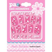 paネイルスティッカー ピンクテディベア peta84