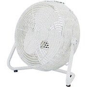 卓上扇 HIM-366-WH(ホワイト) Pieria 籐風インテリア扇風機(丸型・23cm)