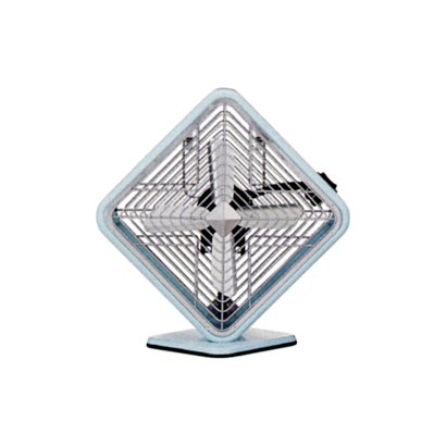 卓上扇 HBM-236-BL（ブルー） Pieria BOXメタル扇風機（菱型・18cm）