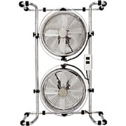 フロア扇 HBM-230-SM（シルバー） Pieria 2連BOXメタル扇風機
