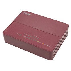 ギガビットイーサネット対応 スイッチングハブ 5ポート レッド CG-SW05GTPLXR