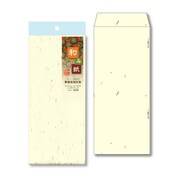 和み紙(なごみがみ) 厚漉和紙 封筒 長形4号(90×205mm) B5 四つ折 とりのこ 入数:10枚 ナフ-212