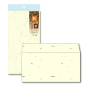 和み紙(なごみがみ) 厚漉和紙 封筒 DL(洋形) (220×110mm) A4 三つ折 とりのこ 入数:10枚 ナフ-312