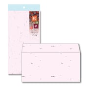 和み紙(なごみがみ) 厚漉和紙 封筒 DL(洋形) (220×110mm) A4 三つ折 さくら 入数:10枚 ナフ-314
