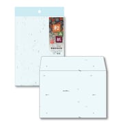 和み紙(なごみがみ) 厚漉和紙 封筒 洋形2号(162×114mm) はがき みず 入数:10枚 ナフ-413