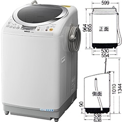 ヨドバシ.com - パナソニック Panasonic タテ型洗濯乾燥機（8.0kg） NA-FR80S1-S（シルバー） 通販【全品無料配達】