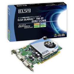 nVIDIA製 GeForce8600GT 512MB DDR2搭載 PCI-Express2.0 x16接続 GD786-512ERG2