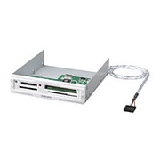 USB2.0対応 3.5インチベイ用 内蔵カードリーダライタ ホワイト ADR-INMLT3W