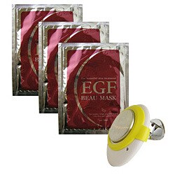 イオン美容器セット JMP-5313 イオンビュー美容器+マスク（3枚入）セット（EGF）