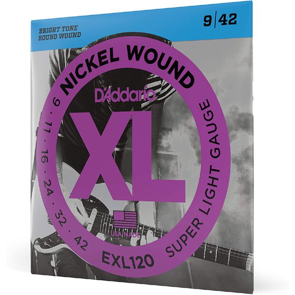 D'Addario（ダダリオ） エレキギター弦 ニッケル SuperLight .009-.042 EXL120 EXL120