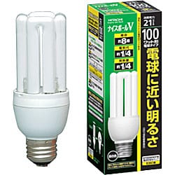 電球形蛍光灯 ナイスボールV E26口金 ハイルミックN色（3波長形昼白色） D25形（21W） EFD25EN/21B