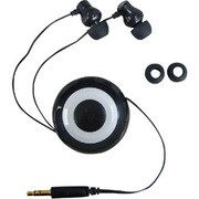 コードアップリールフィックスイヤホン VR117BK (ブラック)