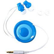 コードアップリールフィックスイヤホン VR117VB (ビビットブルー)