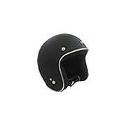 ジェットヘルメット メッキトリム付 マットブラック AS-817