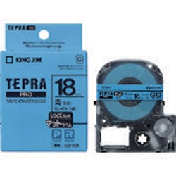 テプラPROテープ マット 青（空色） 黒文字 18mm幅 8m SB18B