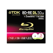データ記録用Blu-rayディスク 書換型 インクジェットプリンタ対応 2倍速対応 片面2層 ホワイトディスク 50GB 3枚 BED50PWA3S