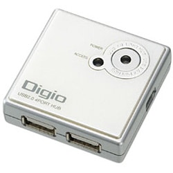 USB2.0ハブ 4ポート バスパワー対応 ホワイト UH-2264W