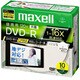 録画用DVD-R 120分 1-16倍速 CPRM対応 10枚 インクジェットプリンター対応 DRD120WPC.S1P10S B