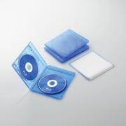 Blu-rayディスクケース 2枚収納 標準タイプ クリアブルー 3枚セット CCD-BLU203CBU