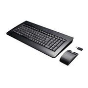 USB対応 ワイヤレスキーボード&マウスシステム ブラック WAVIO(ウェイビオ) KM-2W(B)