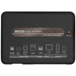 USB2-W12RWK/B [30+3メディア対応 USB 2.0/1.1接続 マルチカード リーダー・ライター ブラック]