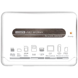 USB2-W12RWK/W [30+3メディア対応 USB 2.0/1.1接続 マルチカード リーダー・ライター ホワイト]