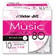 音楽用CD-R 80分 10枚 インクジェットプリンター対応 CD-A80PR10