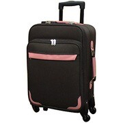 TSA搭載ソフトスーツケース 51cm ブラウン/ピンク C9530T-51