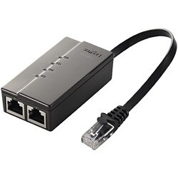 100BASE-TX対応 スイッチングハブ 3ポート ブラック LAN-SW03LBK