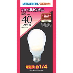 電球形蛍光灯 EFA10EL9SP スパイラルピカミニ A形・E26口金（電球色） 40W電球タイプ