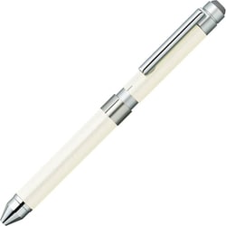多機能ペン シャーボX CL5（シャープ部機構1本・ボールペン替芯2本別売） 回転繰り出し方式 本体色：レザーホワイト SB15-LW
