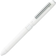 多機能ペン シャーボX ST3(シャープ部機構1本・ボールペン替芯2本別売) 回転繰り出し方式 本体色:ホワイト シンプルデザイン SB14-W