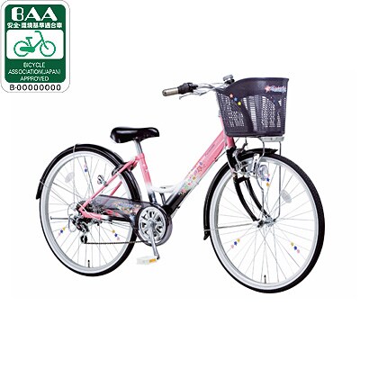 子供用自転車（22型） ブラック レインボーガールズ・スポーティ B-RWS265B