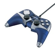 振動&連射機能 トリガーボタン付 PS3/アナログ/デジタル USBゲームパッド 12ボタン ブルー BSGPCP1202BL