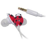 てんとう虫型インイヤーイヤホン Pretty Ladybug Earphone BI-BUGEAR/R (サニーレッド)