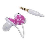 てんとう虫型インイヤーイヤホン Pretty Ladybug Earphone BI-BUGEAR/P (サニーピンク)