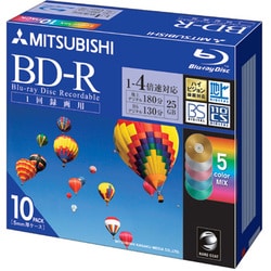 録画用 BD-R 1-4倍速 25GB 10枚 VBR130YM10
