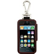 TUN-PH-100006 [TUN-PH-100006 （ブラックレザー/レッドスティッチ） [iPhone 3G用フックスタイルキャリングケース]]