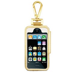 TUN-PH-100009 （ゴールド/ホワイトレザー） [iPhone 3G用フックスタイルキャリングケース]