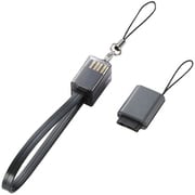 MPA-SCFUSB/BK [FOMA/SoftBank 3G対応 携帯電話用充電USBケーブル ストラップタイプ 0.2m]