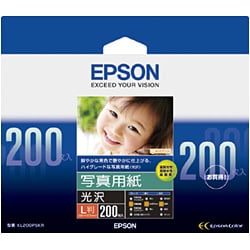 ヨドバシ.com - エプソン EPSON KL200PSKR [写真用紙 光沢 L判 200枚
