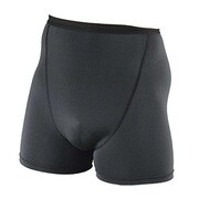 SY226 [グイッと男子（メンズ）インナー パンツ ロング ブラック Lサイズ]