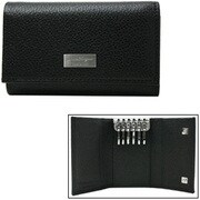 6532 PEBBLE/BLK [6連キーケース] 6532PEBBLE/BLKフェラガモキーケース