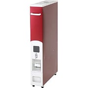 RE260RS [ライスボックス（12kg） ホットチェリー キャスター付き無洗米兼用カラースリムライスボックス]