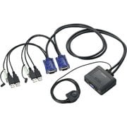 CPU切替器(2台用) USBマウス・キーボード・アナログモニタ・スピーカー対応 KVM-KUS
