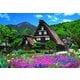 25-103 花咲く白川郷-岐阜 [ジグソーパズル めざせ！パズルの達人 300ピース（完成サイズ：26×38cm）]