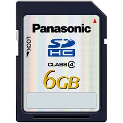 CLASS4対応 SDHCメモリーカード 6GB RP-SDM06GL1K