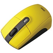 ケーブル巻取り 光学式マウス イエロー MA-108HY